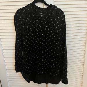 Madewell oversized flannel shirt size M